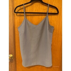 Banana Republic Small camisole‎ essential top luxe grey gray adjustable vneck